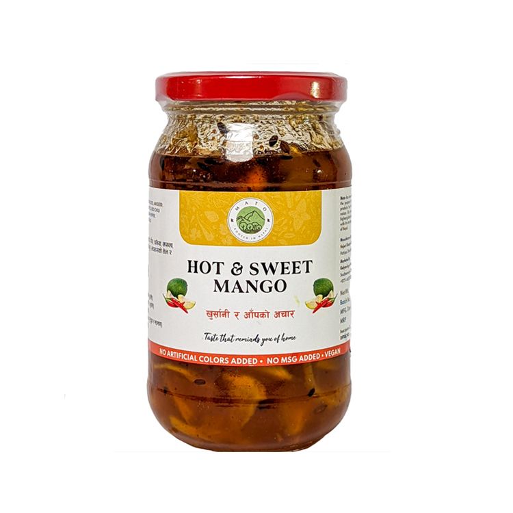 Mato Hot And Sweet Mango Pickle 450Gm