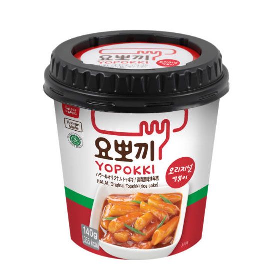 Yopokki Halal Tteokbokki Original Cup 140Gm