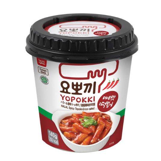 Yopokki Halal Tteokbokki Spicy Cup 140Gm