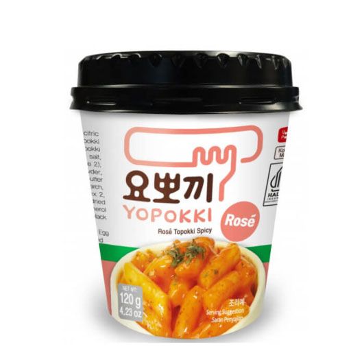 Yopokki Halal Tteokbokki Rose Cup 120Gm