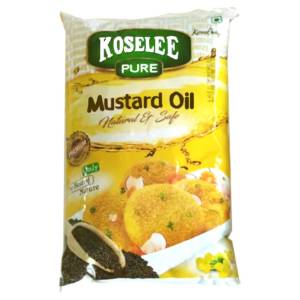 Koselee Mustard Oil Pouch 1Ltr