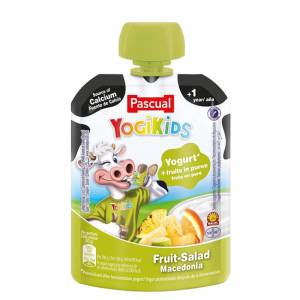 Pascual Yogikids Fruit Salad Pouch 80Gm