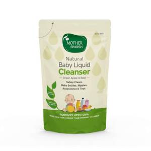 Mother Sparsh Baby Liquid  Cleanser for Baby Bottles, Nipples, Accessories and Toys, Refill Pack 500Ml