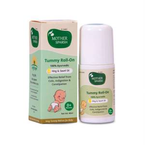 Mother Sparsh Tummy Roll On For Baby, Colic Relief, Constipation Ayurvedic 40Ml
