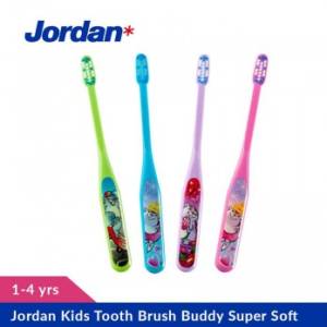 Jordan Kids Tooth Brush Buddy Super Soft 1-4 Years Old Pack of 12