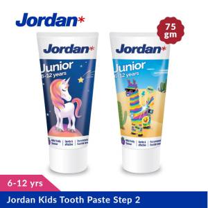 Jordan Kids Tooth Paste Step 2 For 6 to 12 Years 75Gm (Pack of 2)