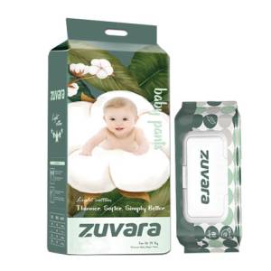 Zuvara Diaper Pants Style XL 40pcs With Wipes