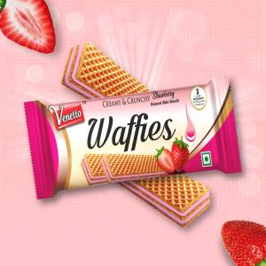Venetto Creamy Wafer Strawberry 130Gm