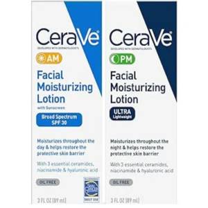 CeraVe Facial Moisturizing Lotion AM PM Bundle 89Ml ×2 (COMBO)