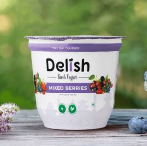 Delish Greek Yogurt Mixed Berries Flavor 125Gm