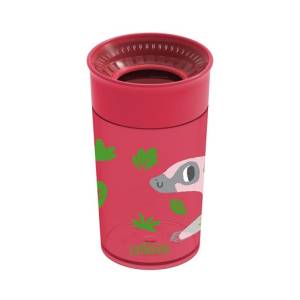 Dr. Brown's Jungle Fun Cheers 360 Spoutless Transition Cup Red, - 10 oz/300 ml , 9m+, TC01096