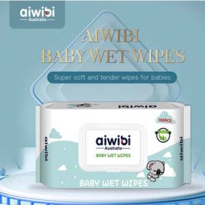 Aiwibi Australian 100% Soft Care Baby Wet Wipes 90Pcs