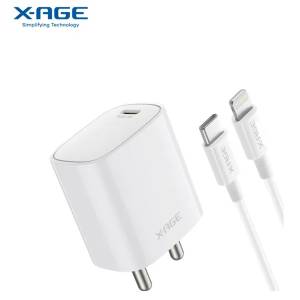 X-AGE ConvE Rapid 22.5W PD Charger with Type C Lightning PD Cable IPD02