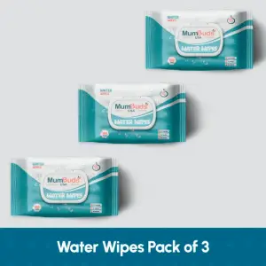 MumBuds Water Wipes 100Pcs Pack of 3