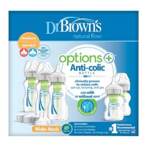 Dr. Brown's Options+ Wide-Neck Newborn Feeding Set Pp,Wb09600