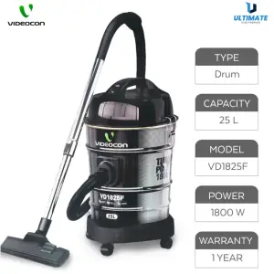 Videocon 1800 Watt Dry Drum Vacuum Cleaner VD1825F