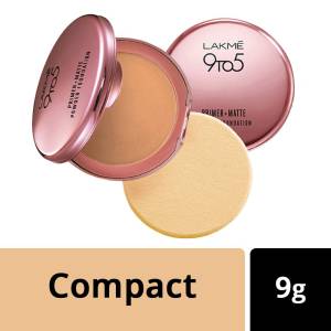 Lakme 9 To 5 Primer with Matte Powder Foundation Compact - 04 Natural Cream 9Gm