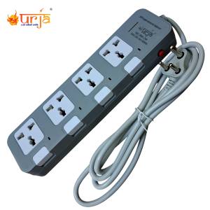 Urja (985-2M) 4 Port Surge Protector – 100% Copper, 4000W (16A) 3 Pin Extension Multiplug with Individual Switches