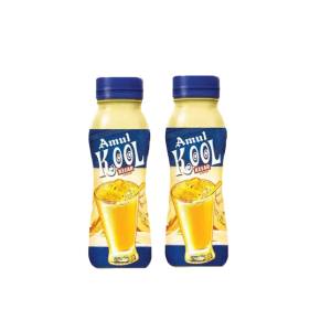 Amul Kool Kesar 180Ml Pet Bottle( Pack  of 2)