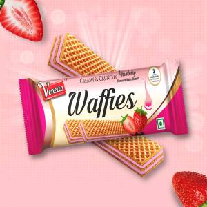 Venetto Creamy Wafer Strawberry 130Gm