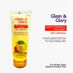 Glam & Glory Lemon & Bearberry Face Wash 100Ml
