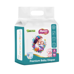Nyano Jumbo Premium Baby Diaper S56 4 - 8 Kgs