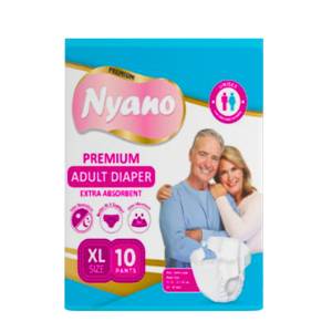 Nyano Premium Jumbo Adult Diaper XL10