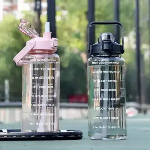 Portable Travel 2Ltrs. Water Bottle With Straw