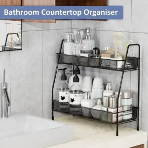Spice Rack Organizer For Countertop 2 Tier Small Storage Rack