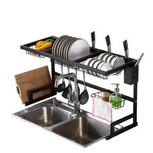 Single Layer Dish Drainer Holder Stainless Steel Kitchen Rack