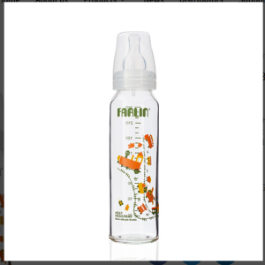 Farlin Heat Resistant α-33 6M+ Large Glass Feeding Bottle 240Ml