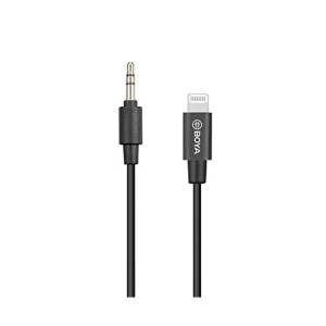Boya 3.5mm Male TRS to Male lightning adapter cable (20cm) BY-K1