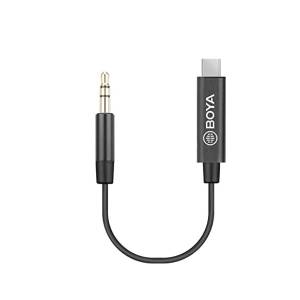 Boya 3.5mm Male TRS to Male TYPE-C adapter cable (20cm) BY-K2
