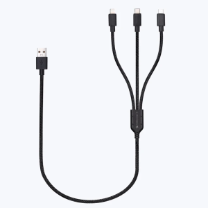 Zebronics 3 in 1 Charging Cable 18W UMLCC1205