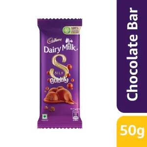 Cadbury Dairy Milk Silk Bubbly 50Gm
