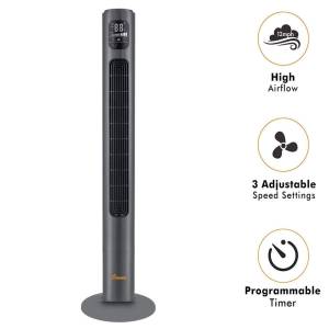 Crane Electrical Fan (Oscillating Tower Fan) EE-5612 Grey