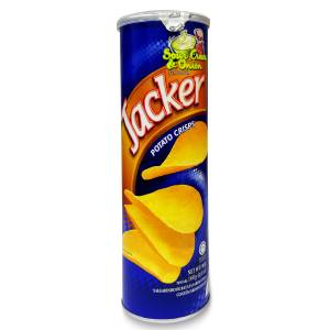 Jacker Potato Chips Sour Cream and Onion Tin 75Gm