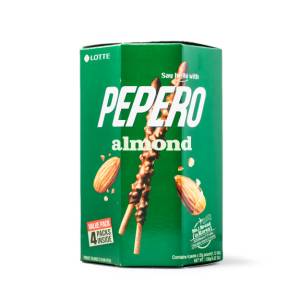 Lotte Pepero Almond (4 Packs Inside) 128Gm