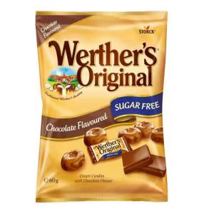 Werthers Original Chocolate Sugar Free Cream Candies 60Gm