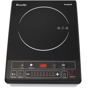 Preethi Ceramic Glass Trendy Plus Induction Cooktop Black 1600 Watt IC116