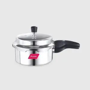Preethi Induction Base 2Ltrs. Pressure Cooker Outer Lid Stainless Steel PC010