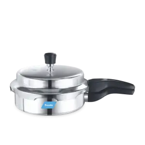Preethi Aluminium 3Ltrs. Pressure Cooker Outer Lid With Spill Splash Shiled (Induction Base) PC 023
