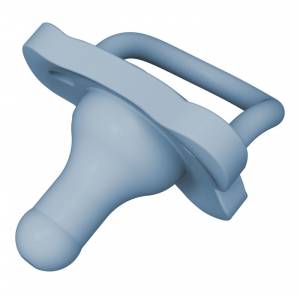Dr Brown's HappyPaci Silicone One Piece Pacifier 0-6m Blue,  PS11018-INTL-MED
