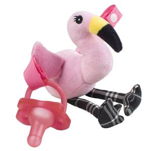 Dr. Brown's Flamingo Lovey With One-Piece Pacifier ( 0–6m), AC153-P6