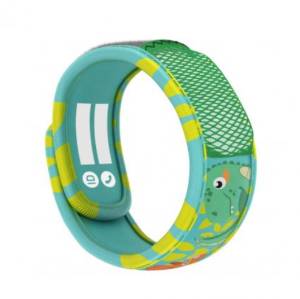 PARA'KITO® Wristband Kids Green Dinosaur (EN) FNGWB1ENK36(3-7 years)(Buy 1 Get 1 Free)