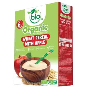 Mr Bio Organic Wheat Cereal with Apple From 6M 200Gm