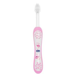 Chicco Toothbrush Set Pink 6M-36M