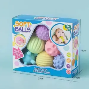Baby Toy Ball Toddlers and Infant Small Massage Soft Textured Multi Ball Set
