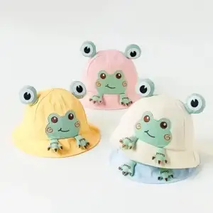 Summer Baby Hat With Frog Design