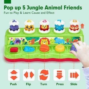 Pop Up Animals Toy with Music & Animal Sound